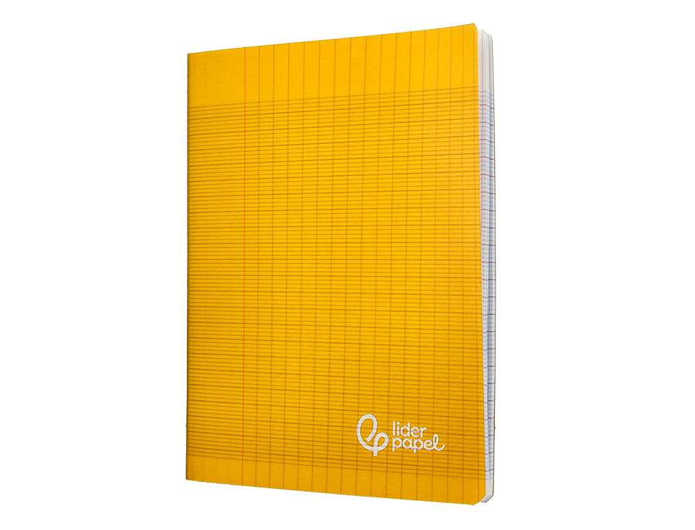 CAHIER PIQURE LIDERPAPEL COUVERTURE PP 170X220MM 96P   SEYES COLORIS JAUNE