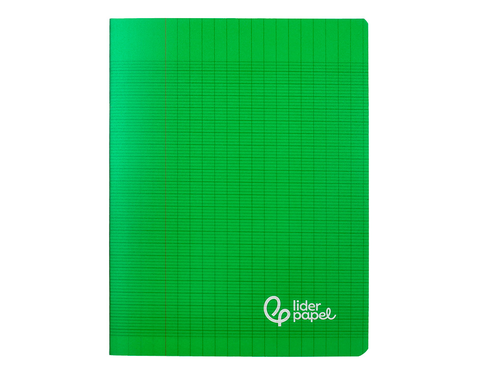 CAHIER PIQURE LIDERPAPEL COUVERTURE PP 170X220MM 96P   SEYES COLORIS VERT