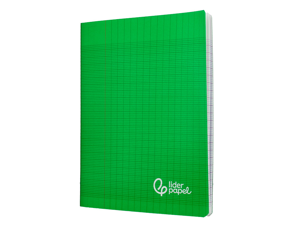 CAHIER PIQURE LIDERPAPEL COUVERTURE PP 170X220MM 96P   SEYES COLORIS VERT
