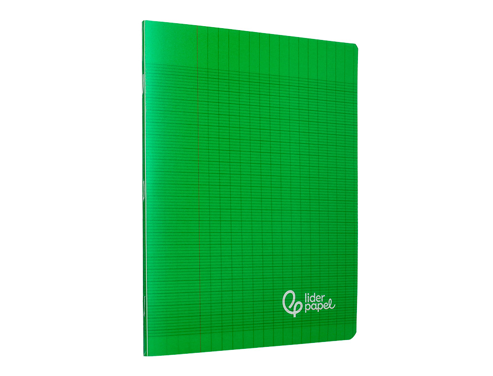 CAHIER PIQURE LIDERPAPEL COUVERTURE PP 170X220MM 96P   SEYES COLORIS VERT