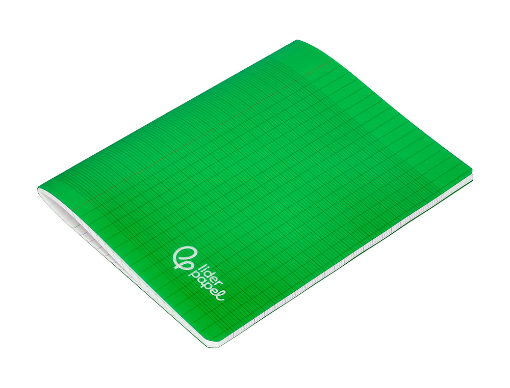 CAHIER PIQURE LIDERPAPEL COUVERTURE PP 170X220MM 96P   SEYES COLORIS VERT