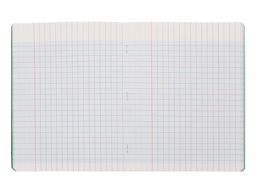 CAHIER PIQURE LIDERPAPEL COUVERTURE PP 170X220MM 96P   SEYES COLORIS VERT