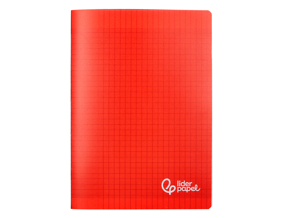 CAHIER PIQURE LIDERPAPEL COUVERTURE PP 210X297MM 96P   SEYES COLORIS ROUGE