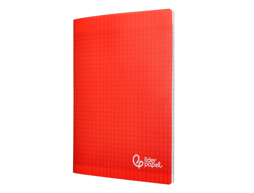 CAHIER PIQURE LIDERPAPEL COUVERTURE PP 210X297MM 96P   SEYES COLORIS ROUGE