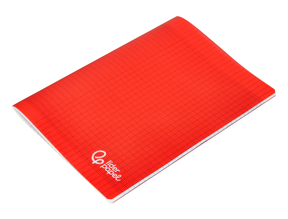 CAHIER PIQURE LIDERPAPEL COUVERTURE PP 210X297MM 96P   SEYES COLORIS ROUGE