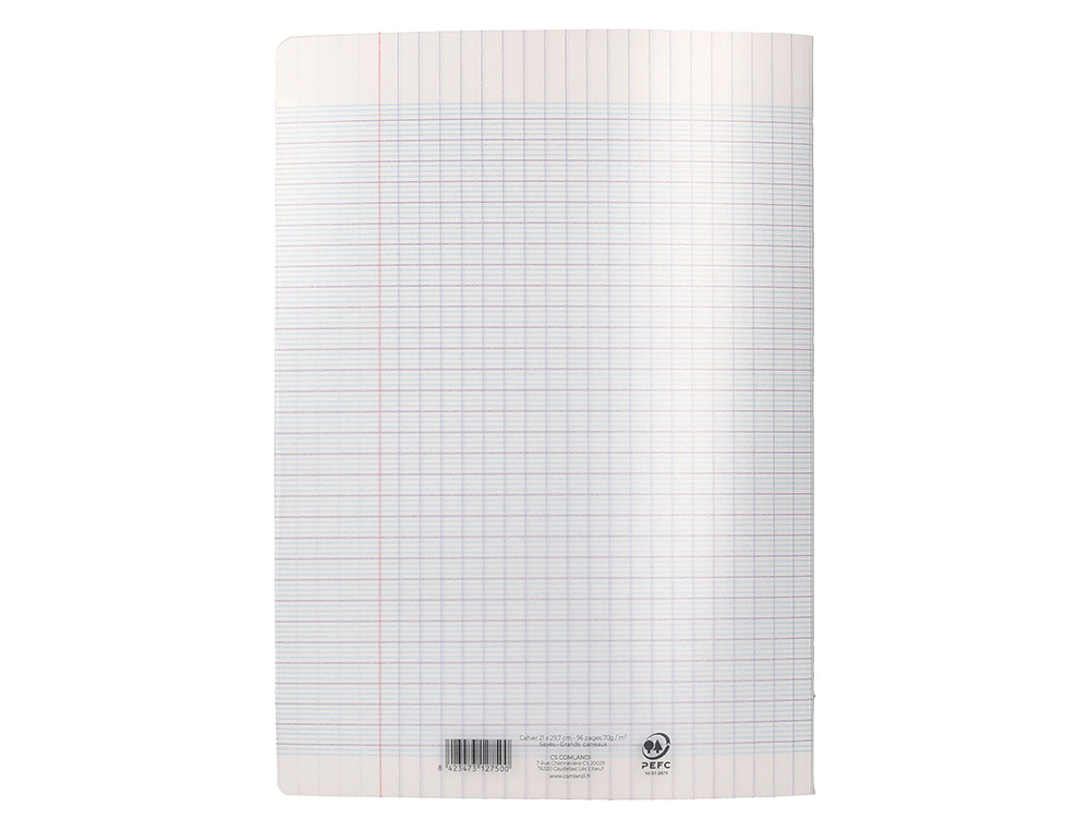 CAHIER PIQURE LIDERPAPEL COUVERTURE PP 240X320MM 48P   SEYES INCOLORE