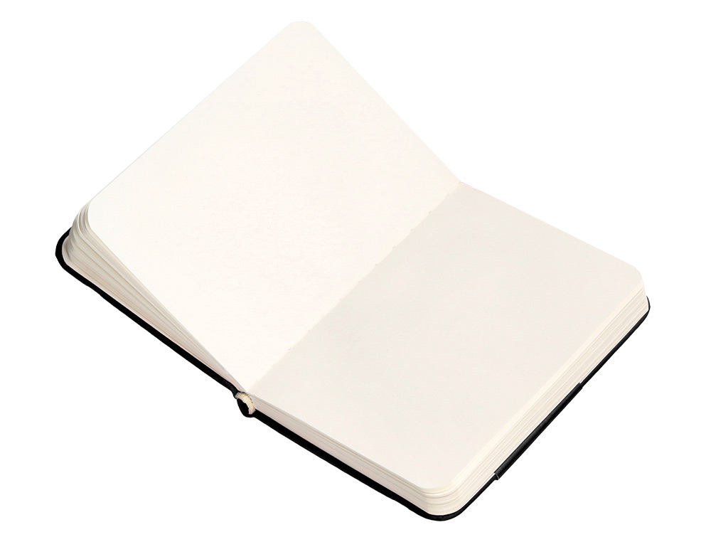 CARNET FERMETURE ELASTIQUE ANTARTIK NOTES COUVERTURE RIGIDE A7 PAPIER UNI IVOIRE 80 FEUILLES 80GR FSC COLORIS NOIR