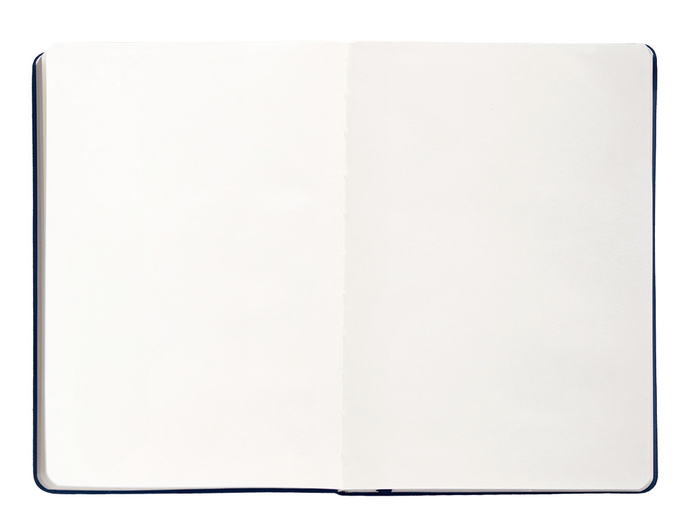 CARNET FERMETURE ELASTIQUE ANTARTIK NOTES COUVERTURE RIGIDE A5 PAPIER UNI IVOIRE 100 FEUILLES 80GR FSC BLEU MARINE