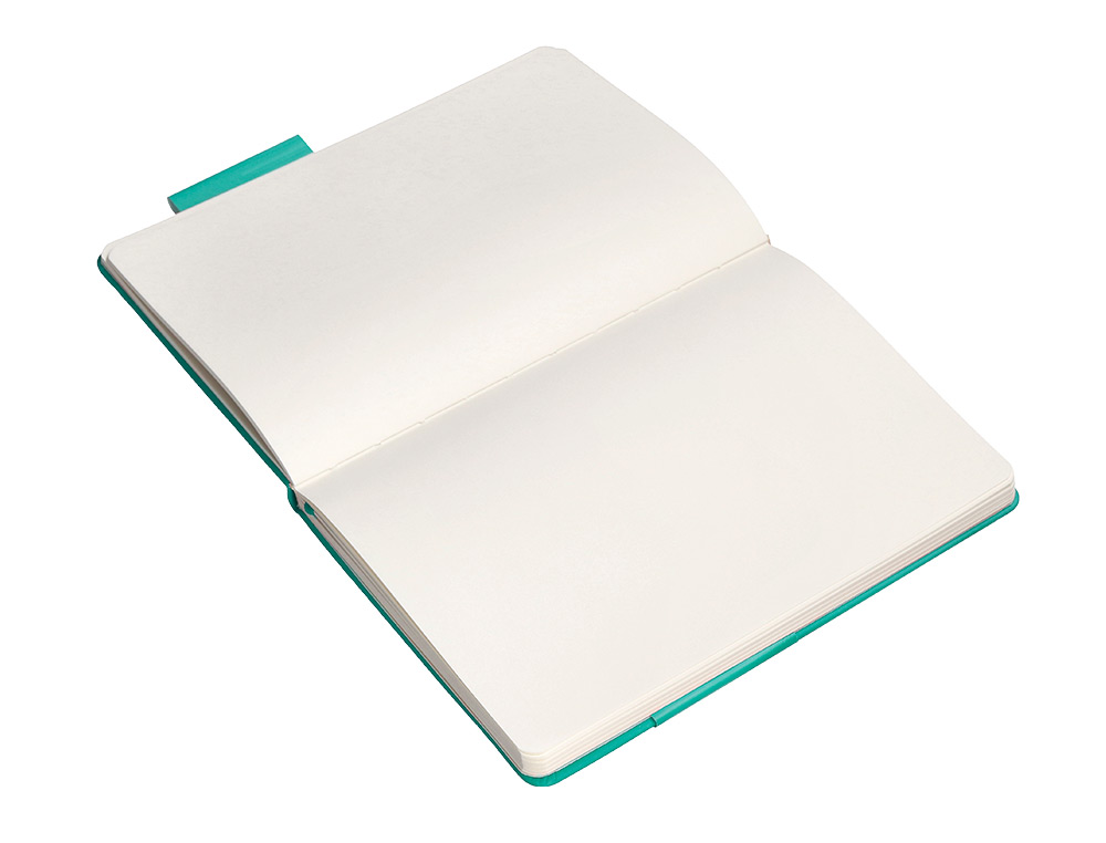 CARNET FERMETURE ELASTIQUE ANTARTIK NOTES COUVERTURE RIGIDE A5 PAPIER UNI IVOIRE 100 FEUILLES 80GR FSC VERT MENTHE