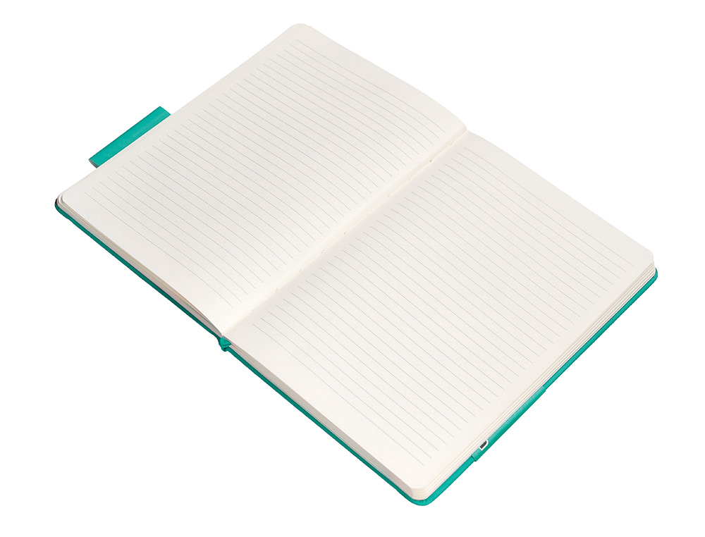 CARNET FERMETURE ELASTIQUE ANTARTIK NOTES COUVERTURE     RIGIDE A5 LIGNE 100 FEUILLES  80GR FSC COLORIS VERT MENTHE