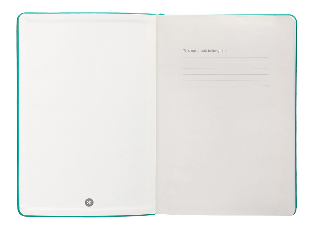 CARNET FERMETURE ELASTIQUE ANTARTIK NOTES COUVERTURE     RIGIDE A5 LIGNE 100 FEUILLES  80GR FSC COLORIS VERT MENTHE