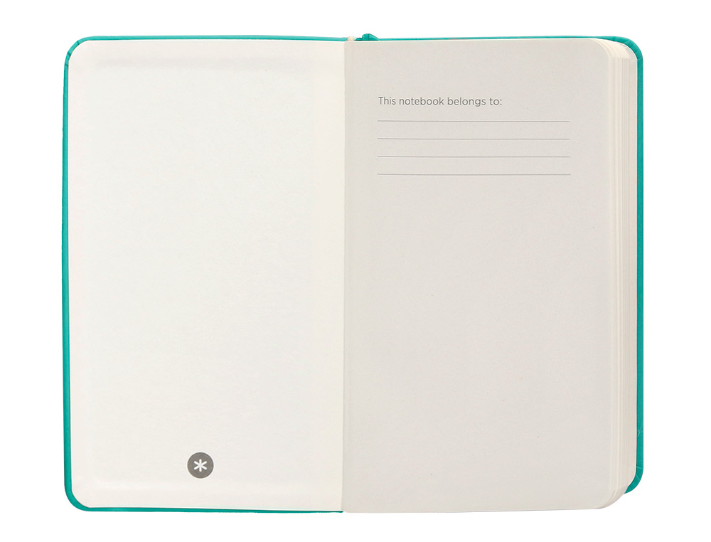 CARNET FERMETURE ELASTIQUE ANTARTIK NOTES COUVERTURE     RIGIDE A6 LIGNE 100 FEUILLES  80GR FSC COLORIS VERT MENTHE