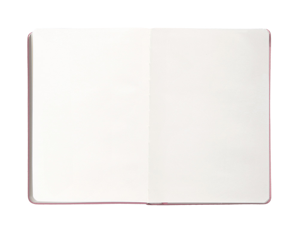CARNET FERMETURE ELASTIQUE ANTARTIK NOTES COUVERTURE RIGIDE A4 PAPIER UNI IVOIRE 100 FEUILLES 80GR FSC ROSE PASTEL