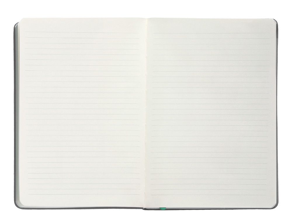 CARNET FERMETURE ELASTIQUE TURQUOISE ANTARTIK NOTES      COUVERTURE RIGIDE A5 LIGNE 100FEUILLES 80GR FSC COLORIS GRIS