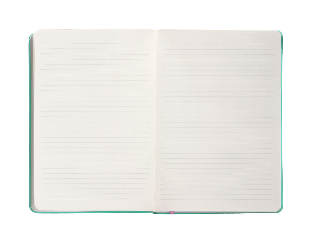 CARNET FERMETURE ELASTIQUE ROSE ANTARTIK NOTES COUVERTURERIGIDE A4 LIGNE 100 FEUILLES 80GR FSC COLORIS TURQUOISE