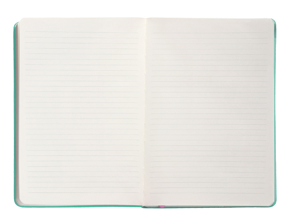 CARNET FERMETURE ELASTIQUE ROSE ANTARTIK NOTES COUVERTURERIGIDE A5 LIGNE 100 FEUILLES  80GR FSC COLORIS TURQUOISE