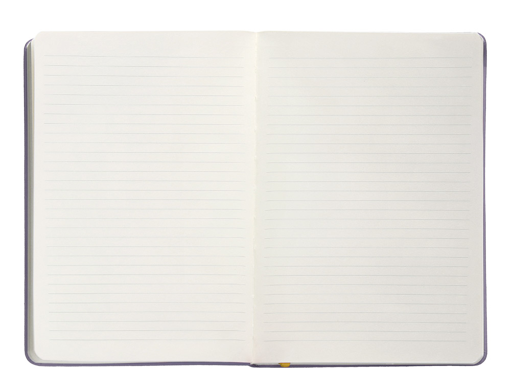 CARNET FERMETURE ELASTIQUE JAUNE ANTARTIK NOTES COUVERTURE RIGIDE A5 LIGNE 100 FEUILLES 80GR FSC COLORIS LILAS