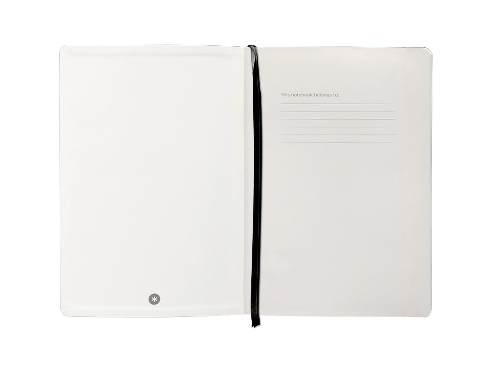 CARNET FERMETURE ELASTIQUE ANTARTIK NOTES COUVERTURE SOUPLE A5 PAPIER UNI IVOIRE 100 FEUILLES 80GR FSC COLORIS NOIR