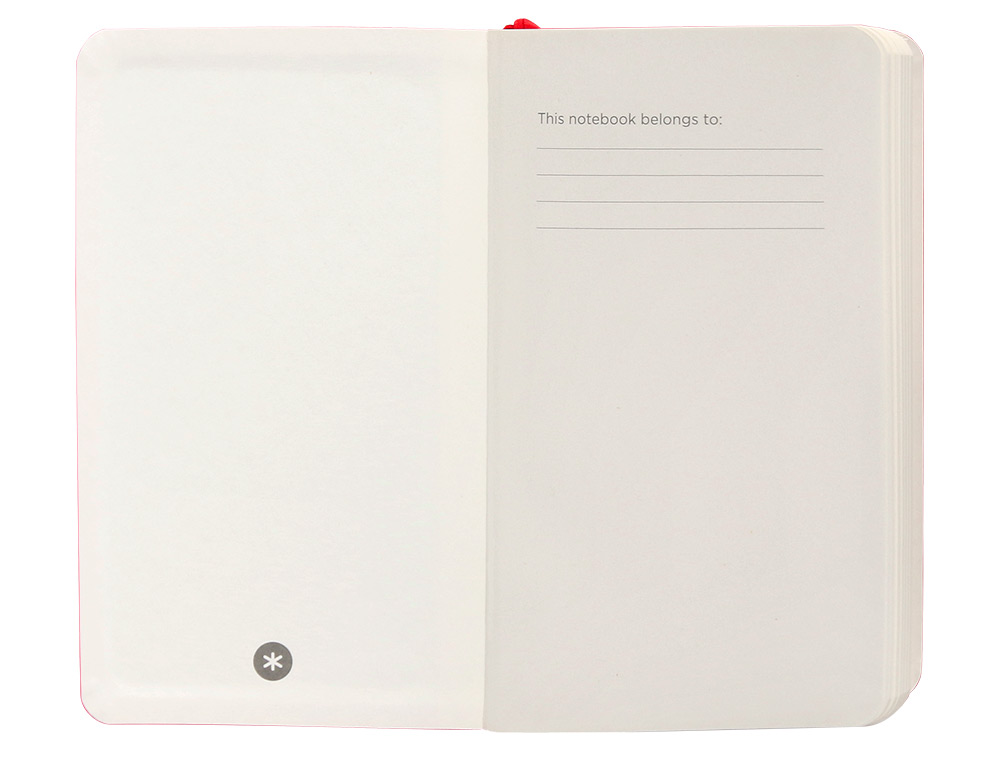CARNET FERMETURE ELASTIQUE ANTARTIK NOTES COUVERTURE     SOUPLE A6 LIGNE 100 FEUILLES  80GR FSC COLORIS ROUGE