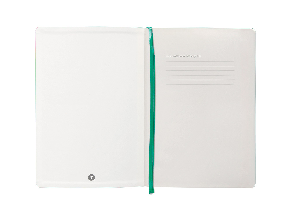 CARNET FERMETURE ELASTIQUE ANTARTIK NOTES COUVERTURE     SOUPLE A5 LIGNE 100 FEUILLES  80GR FSC COLORIS VERT MENTHE
