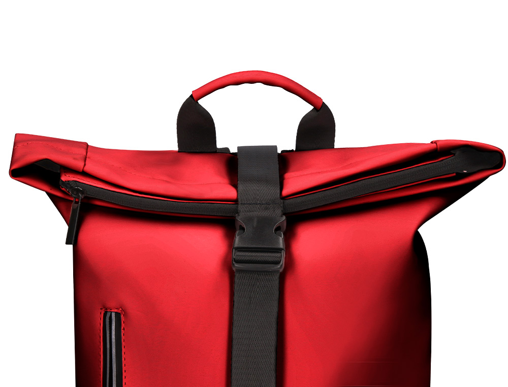 SAC A DOS ANTARTIK ROLL UP WATERPROOF 480X130X280MM      COLORIS ROUGE GRENAT