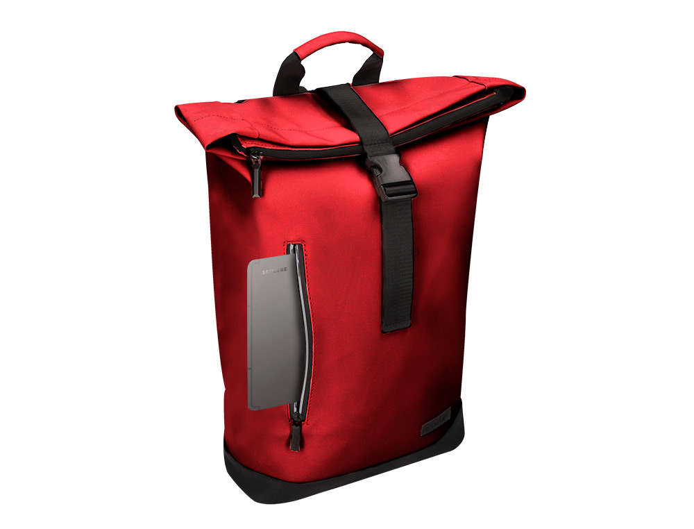 SAC A DOS ANTARTIK ROLL UP WATERPROOF 480X130X280MM      COLORIS ROUGE GRENAT