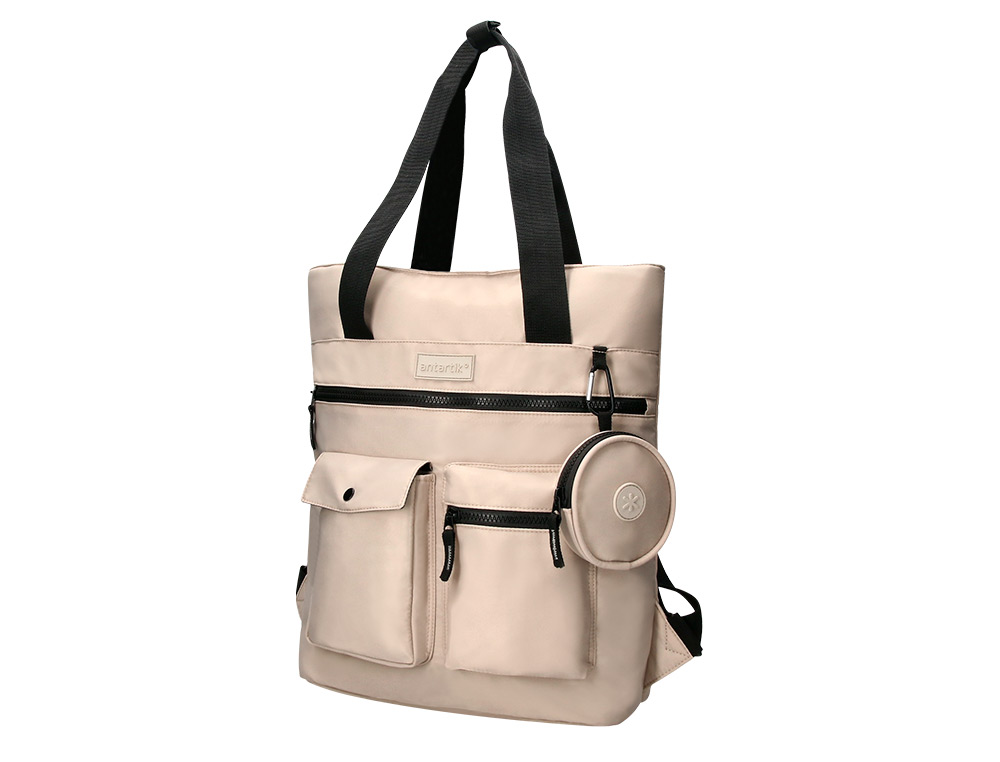 SAC MULTIFONCTION ANTARTIK MODELE BOLSO FLIP BAG         400X120X390MM COLORIS BEIGE   CLAIR