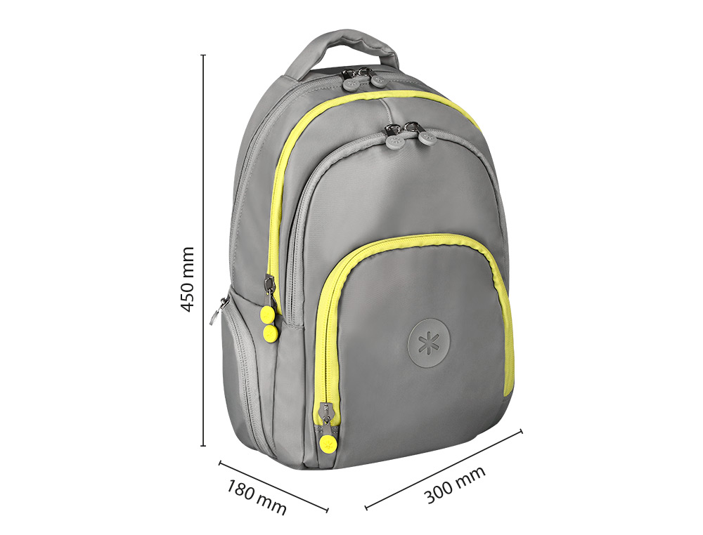 SAC A DOS ANTARTIK 4 COMPARTIMENTS MODELE FUSION   FLEX 19L 450X180X300MM COLORISGRIS