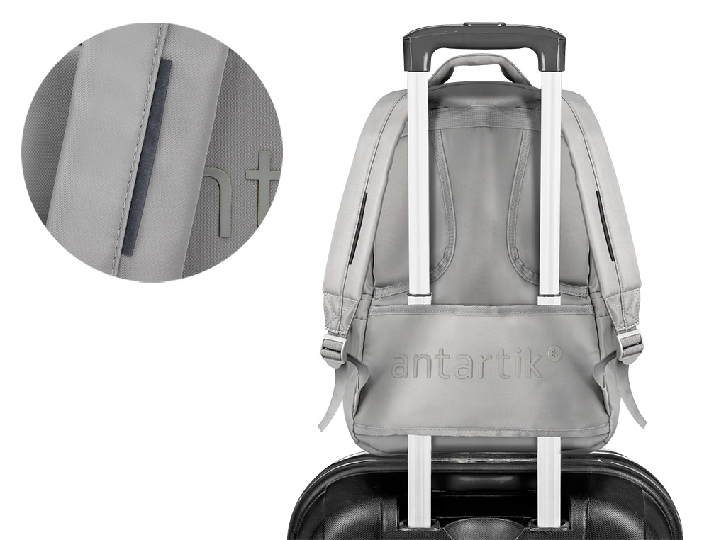 SAC A DOS ANTARTIK 4 COMPARTIMENTS MODELE FUSION   FLEX 19L 450X180X300MM COLORISGRIS