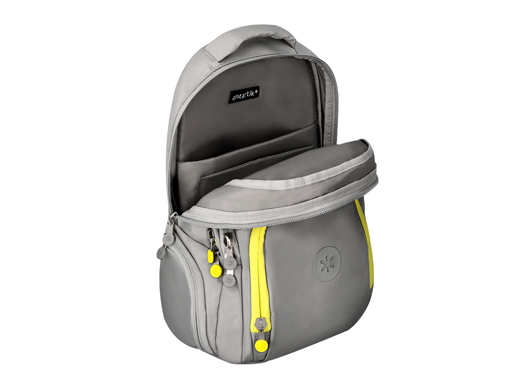 SAC A DOS ANTARTIK 4 COMPARTIMENTS MODELE FUSION   FLEX 19L 450X180X300MM COLORISGRIS
