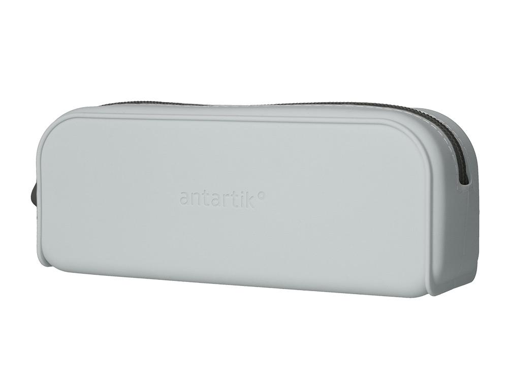 FOURRE-TOUT ANTARTIK RECTANGULAIRE 1 COMPARTIMENT  EN SILICONE MODELE PRISMA     185X50X75MM COLORIS GRIS