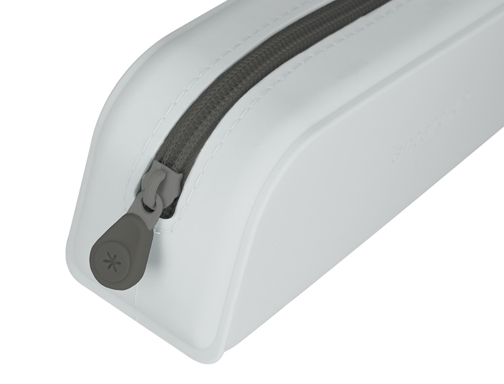 FOURRE-TOUT ANTARTIK RECTANGULAIRE 1 COMPARTIMENT  EN SILICONE MODELE PRISMA     185X50X75MM COLORIS GRIS