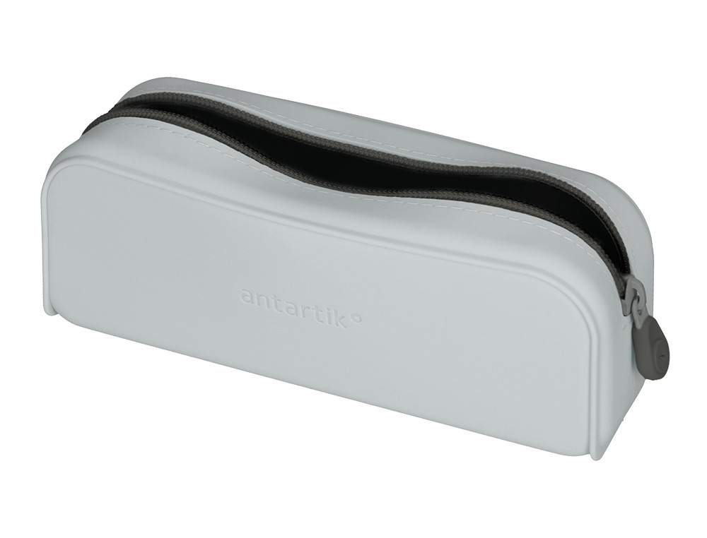 FOURRE-TOUT ANTARTIK RECTANGULAIRE 1 COMPARTIMENT  EN SILICONE MODELE PRISMA     185X50X75MM COLORIS GRIS
