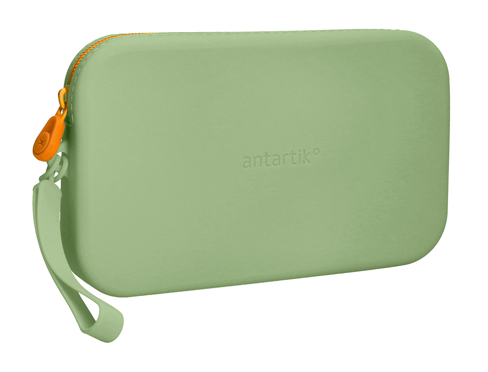 FOURRE-TOUT ANTARTIK PLAT EN SILICONE MODELE TROPICAL DIVE 190X120X25MM COLORIS VERT     AMANDE