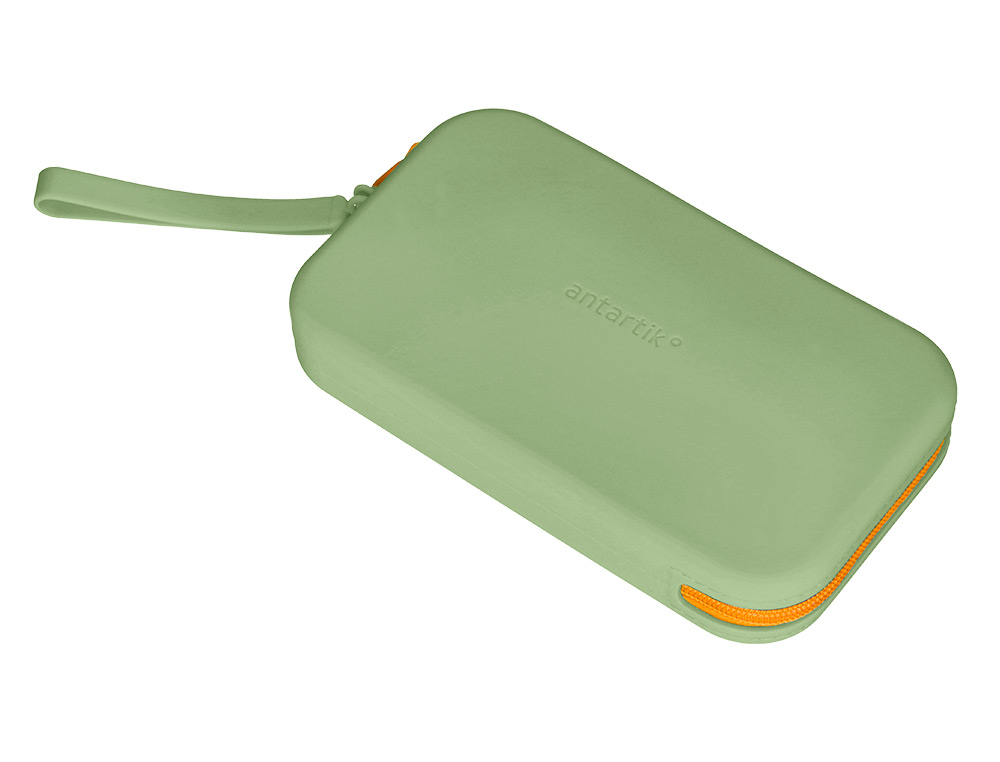 FOURRE-TOUT ANTARTIK PLAT EN SILICONE MODELE TROPICAL DIVE 190X120X25MM COLORIS VERT     AMANDE
