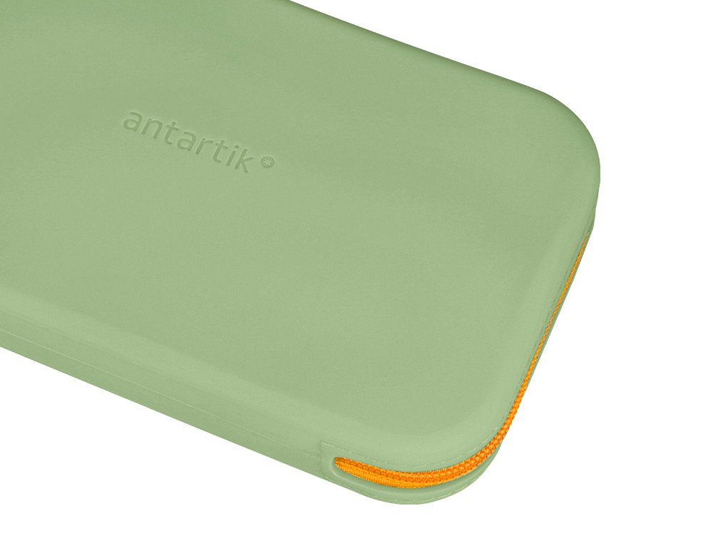 FOURRE-TOUT ANTARTIK PLAT EN SILICONE MODELE TROPICAL DIVE 190X120X25MM COLORIS VERT     AMANDE