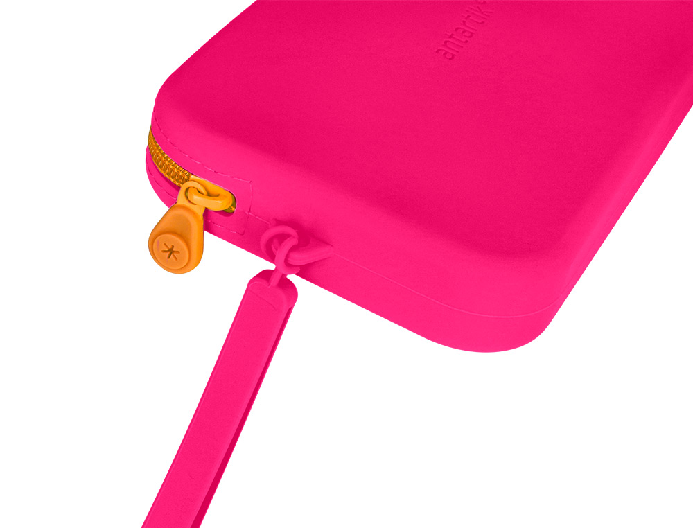 FOURRE-TOUT ANTARTIK PLAT EN SILICONE MODELE TROPICAL DIVE 190X120X25MM COLORIS FUCHSIA