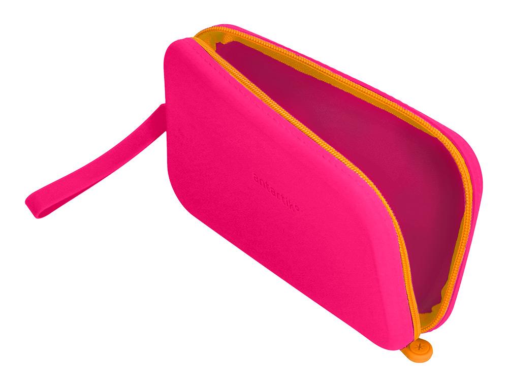 FOURRE-TOUT ANTARTIK PLAT EN SILICONE MODELE TROPICAL DIVE 190X120X25MM COLORIS FUCHSIA