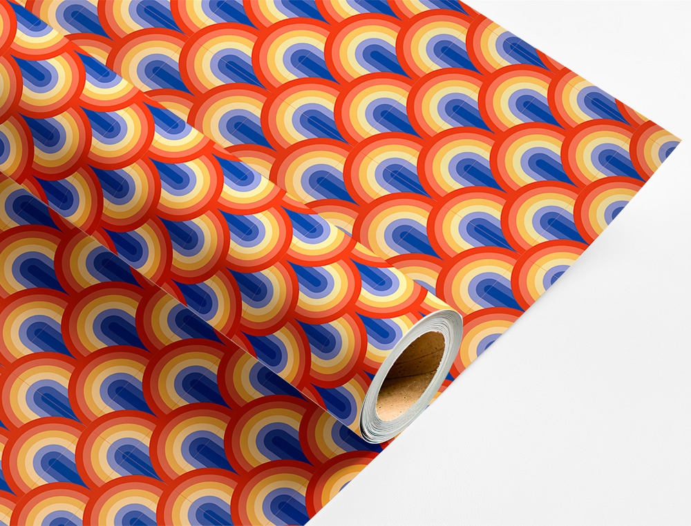 PAPIER CADEAU LIDERPAPEL TOUTE L'ANNEE ROULEAU 0,70X2M 60G MOTIFS ASSORTIS B-2024
