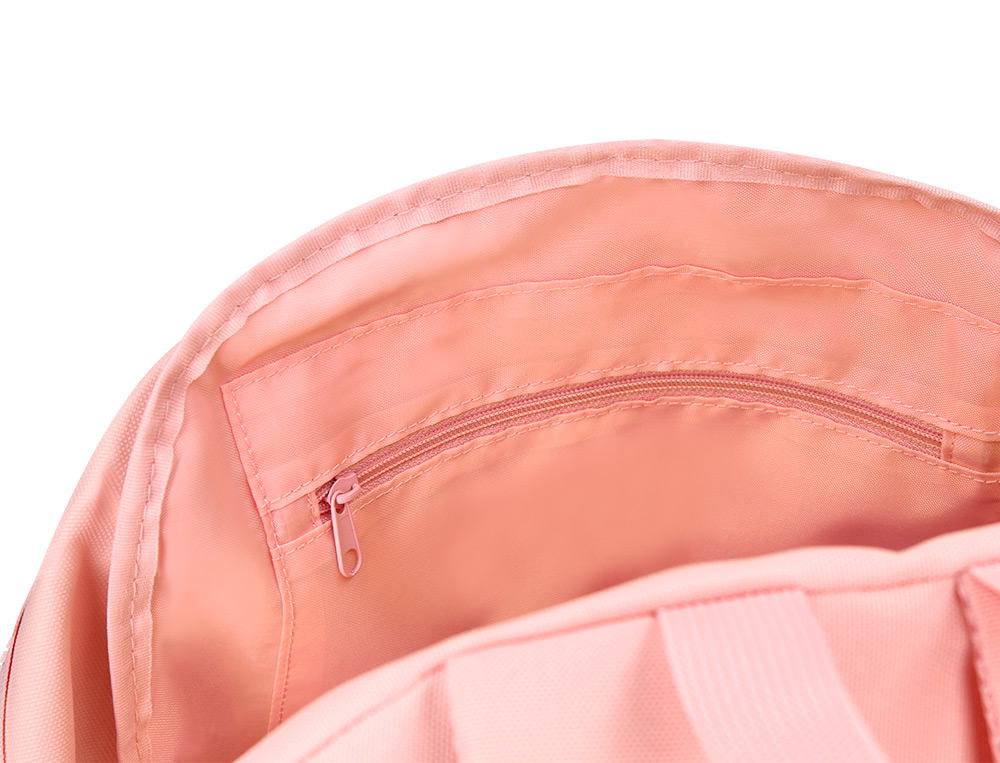 SAC A DOS LIDERPAPEL 1 COMPARTIMENT POCHE LATERALE   40X12,5X30CM COLORIS ROSE     PASTEL