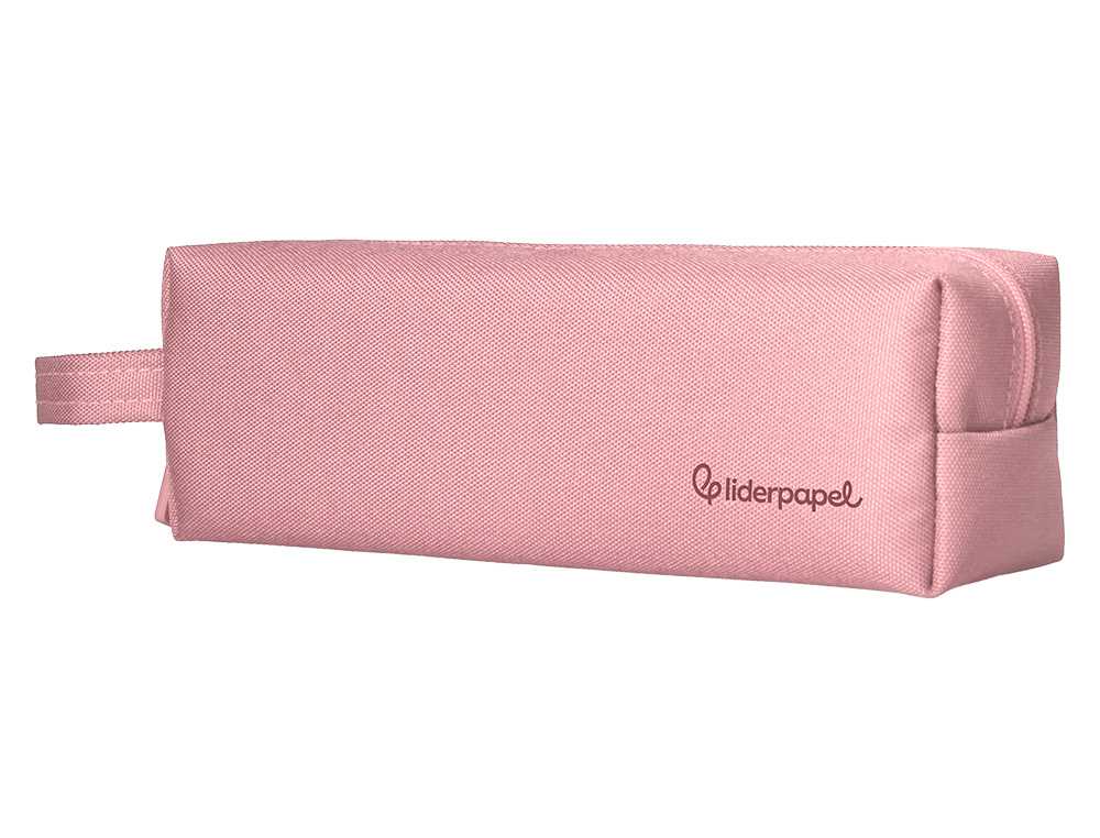 FOURRE-TOUT LIDERPAPEL 1 COMPARTIMENT AVEC ANSE 21X7CM COLORIS ROSE