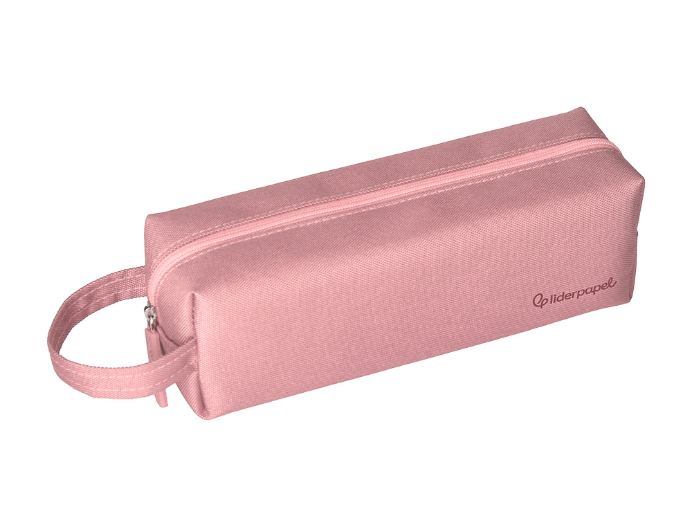 FOURRE-TOUT LIDERPAPEL 1 COMPARTIMENT AVEC ANSE 21X7CM COLORIS ROSE