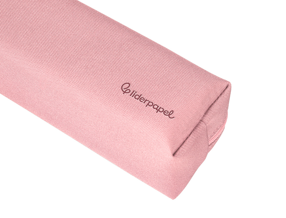 FOURRE-TOUT LIDERPAPEL 1 COMPARTIMENT AVEC ANSE 21X7CM COLORIS ROSE
