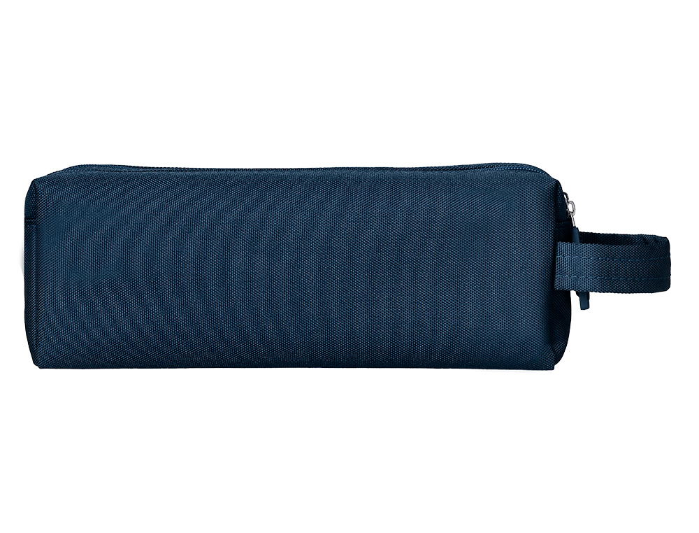 FOURRE-TOUT LIDERPAPEL RECTANGULAIRE 2 COMPARTIMENTS ANSE DE PREHENSION 21X8CM     COLORIS BLEU MARINE