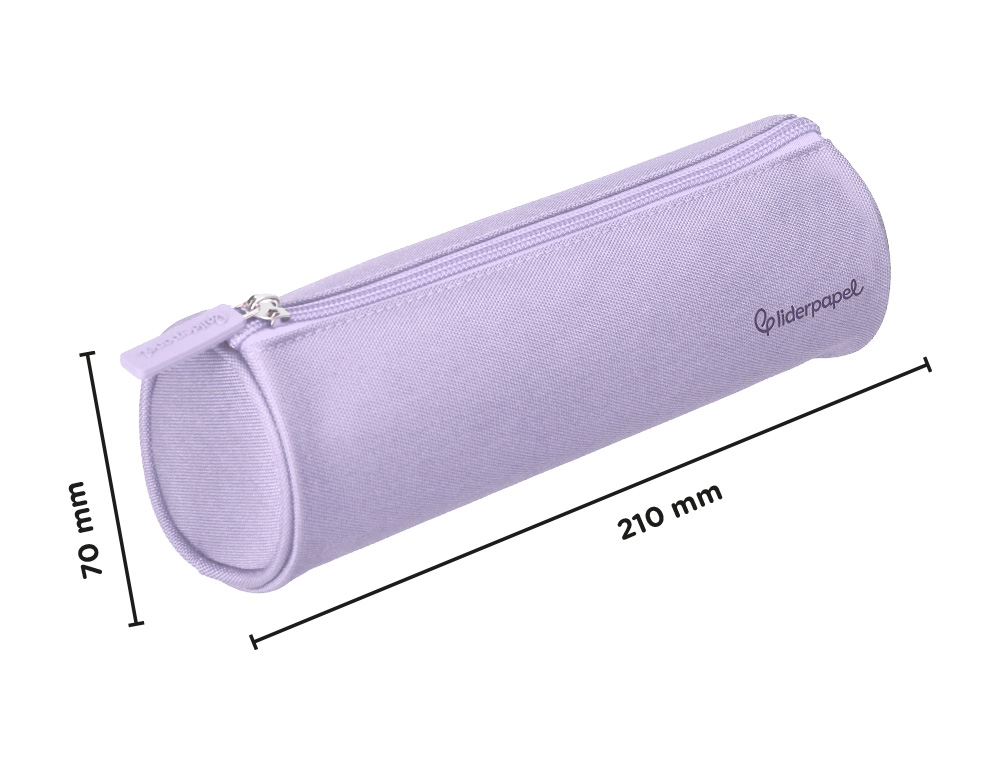 FOURRE-TOUT LIDERPAPEL ROND 21X7CM COLORIS LILAS