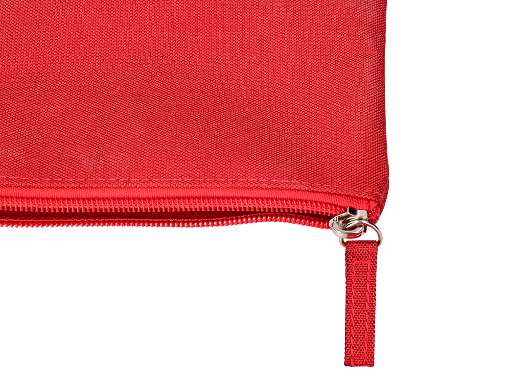 FOURRE-TOUT LIDERPAPEL PLAT 1 COMPARTIMENT 20X10CM COLORIS  ROUGE
