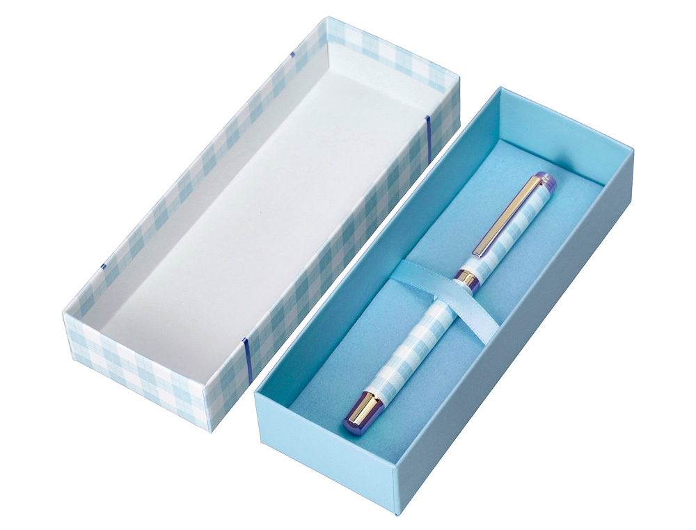 ROLLER BELIUS PICNIC ALUMINIUM ENCRE NOIRE COLORIS BLEU CIEL DORE BOITE DESIGN