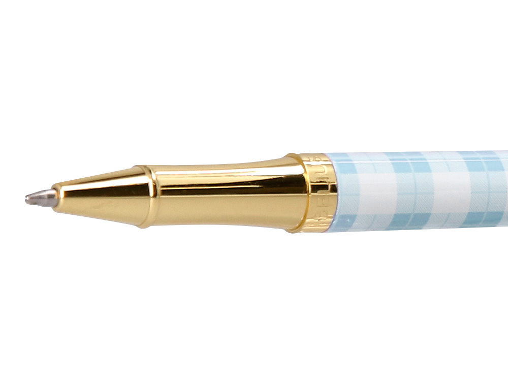 ROLLER BELIUS PICNIC ALUMINIUM ENCRE NOIRE COLORIS BLEU CIEL DORE BOITE DESIGN