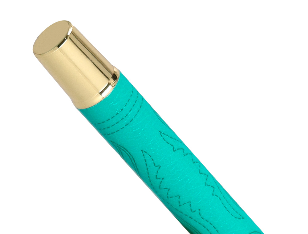 ROLLER BELIUS WILD WEST ALUMINIUM ENCRE NOIRE COLORIS VERT DORE BOITE DESIGN