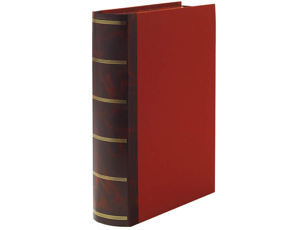 BOITE DE CLASSEMENT LIDERPAPEL DESIGN LIVRE DOS   80MM 355X80X255MM COLORIS     ROUGE